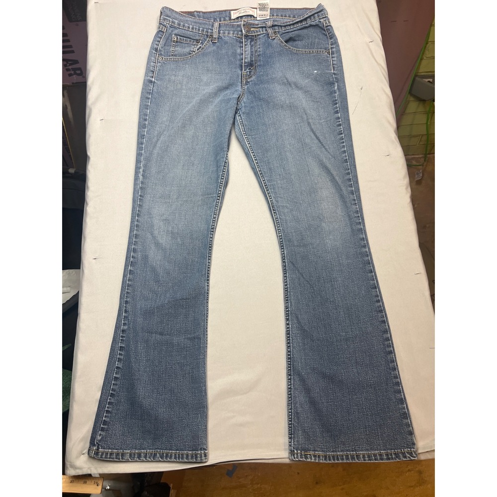Levi Strauss Signature Stretch Bootcut Jeans Womens 8 Medium Blue Denim